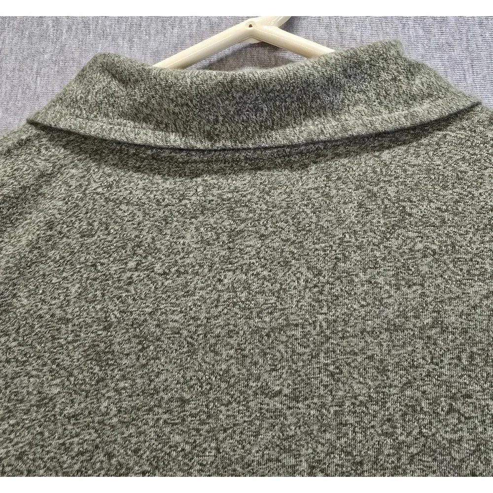 Banana Republic Polo Shirt Mens 2XL Heather Green Cotton Polo Performance Pocket
